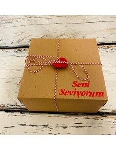 Seni Seviyorum Boş Hediye Kutusu